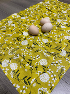 Egg Gathering Apron,Garden Apron,Egg Collecting Apron ，Harvest Apron, Cotton Apron，Egg Apron-yellow dandelion for adult and kids