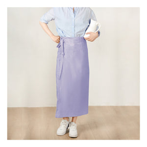 Custom Size Cotton linen wrap skirt, wrap around skirt,high waisted skirt,Custom Size, wrap midi skirt,Full length skirt, Purple