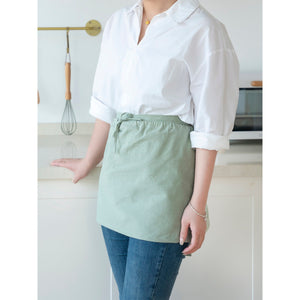 Harvest Apron Gathering Apron, Egg Apron，Cotton Foraging Apron Garden Apron with pockets Vegetable, Fruit,Christmas gift light green