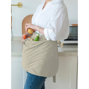 Harvest Apron Gathering Apron, Egg Apron，Cotton Foraging Apron Garden Apron with pockets Vegetable, Fruit,Christmas gift light green