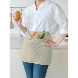 Harvest Apron Gathering Apron, Egg Apron，Cotton Foraging Apron Garden Apron with pockets Vegetable, Fruit,Christmas gift for adult and kids