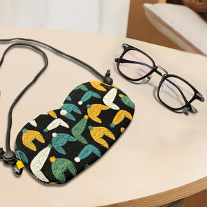 Custom sunglass Adjustable crossbody bag,hand embroidered pouch,glasses padded pouch neck bag,Coin Purse,Sunglasses bag Embroidered animal