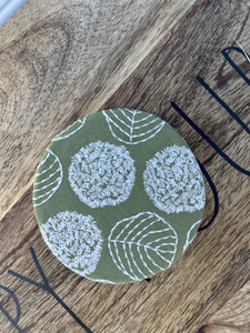 Embroidered leaves Drink Coasters Table Protection Home Gift Housewarming gift