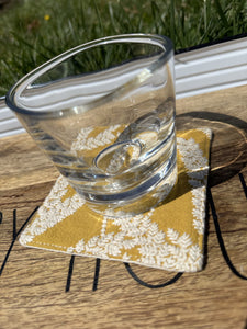 Embroidered wheat Drink Coasters Table Protection Home Gift Housewarming gift