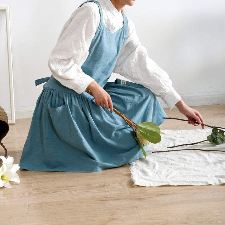 Turquoise Green Apron Dress