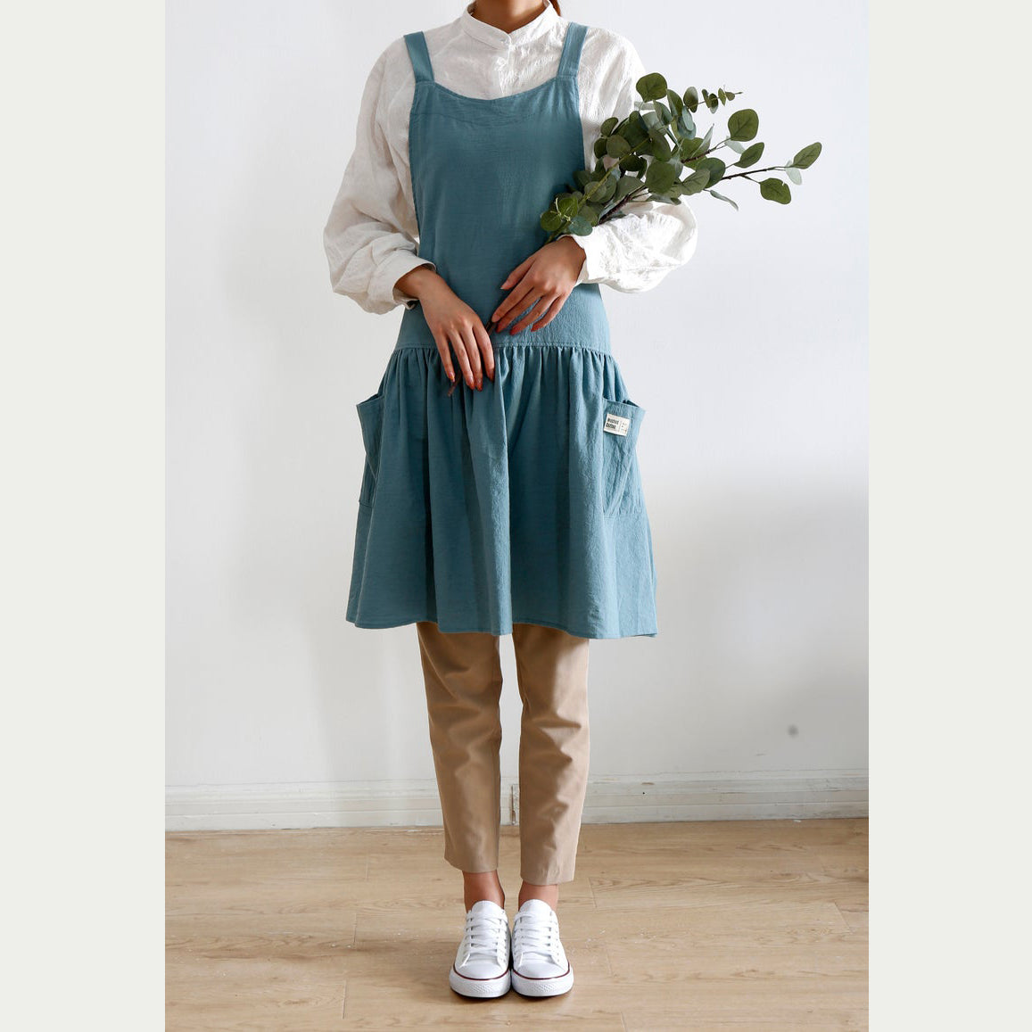 Turquoise Green Apron Dress