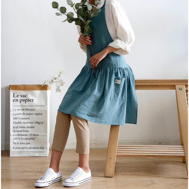 Turquoise Green Apron Dress