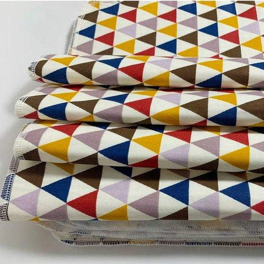 Multi-Use Soft Towel, Set of 12 — Colorful Triangles