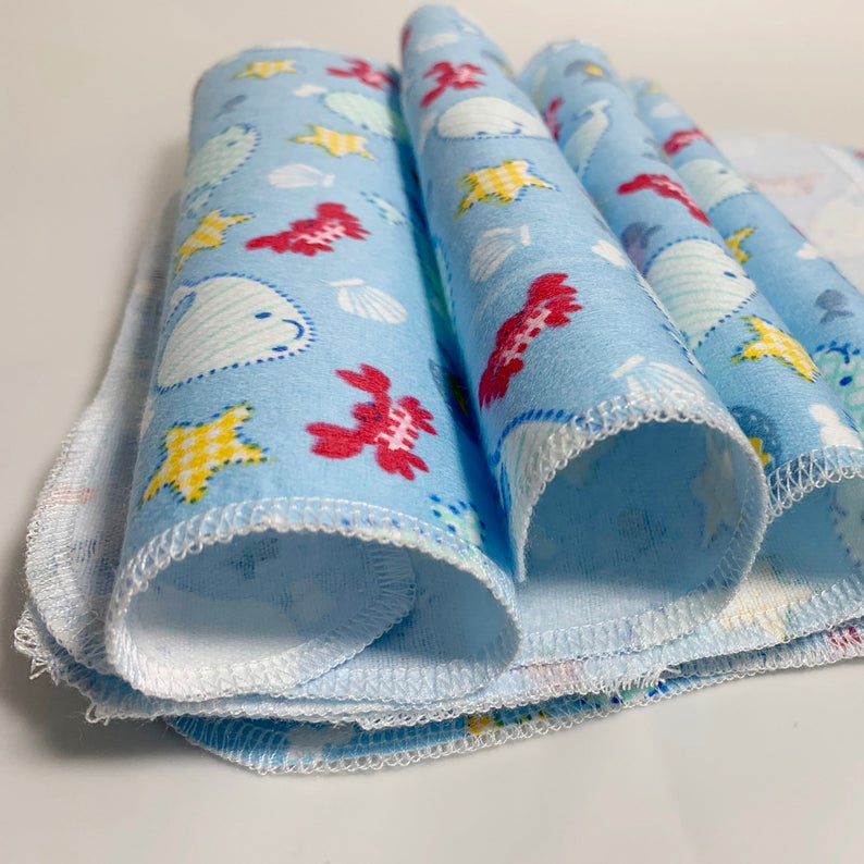 Multi-Use Soft Towel, Set of 12 — Baby Whale