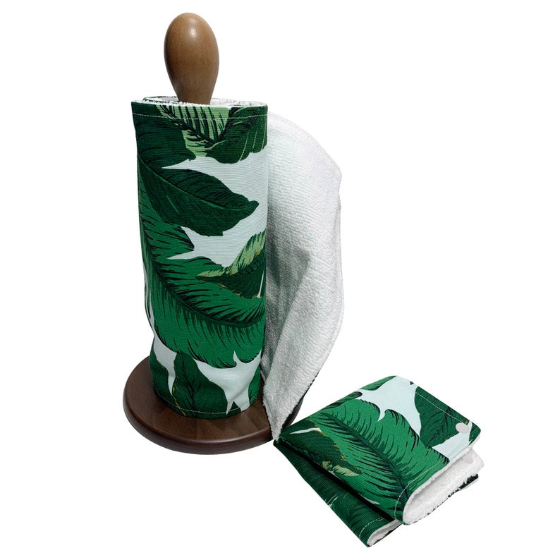 Reusable Unpaper Towels — Green Leaves