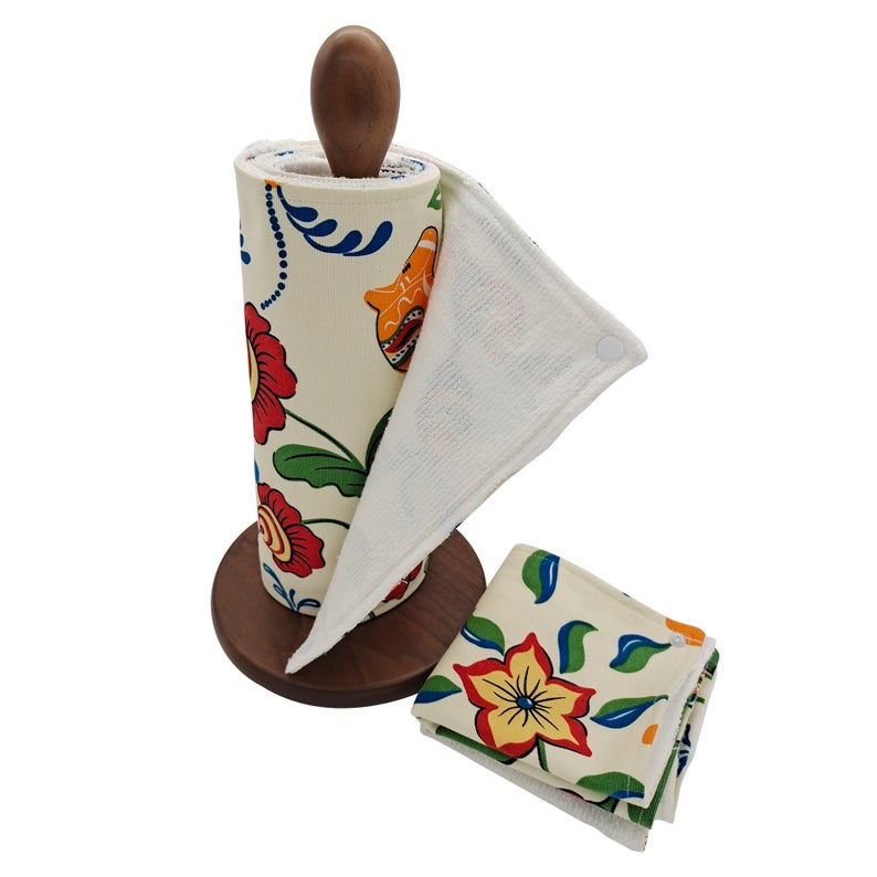 Reusable Unpaper Towels — Colorful flower