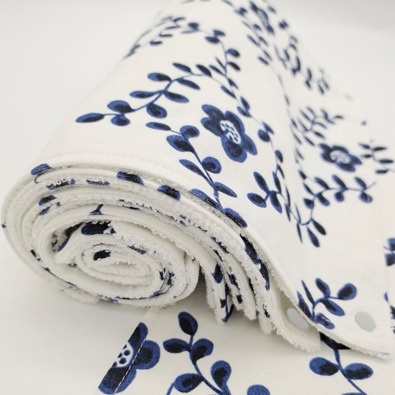 Reusable Unpaper Towels — Blue flower