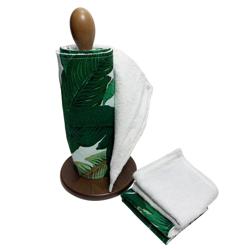 Reusable Unpaper Towels — Green Leaves