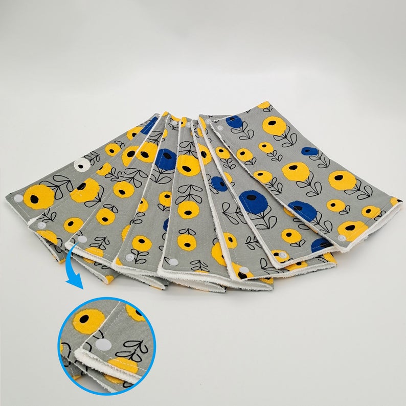 Reusable Unpaper Towels — Grey sunflower