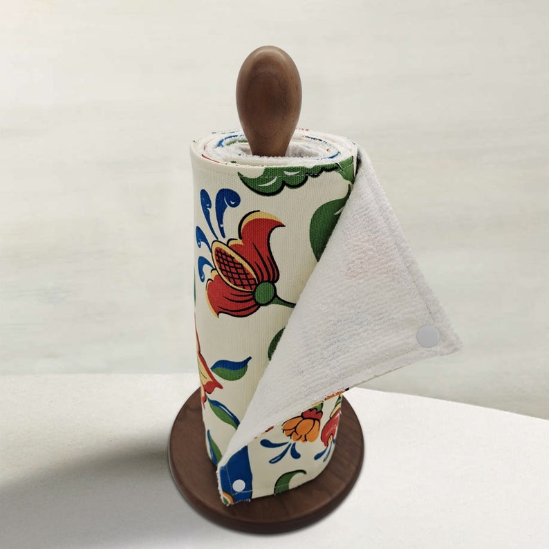 Reusable Unpaper Towels — Colorful flower