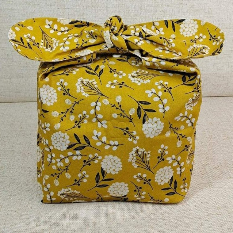 Yellow Dandelion Cotton Bento Lunch Bag