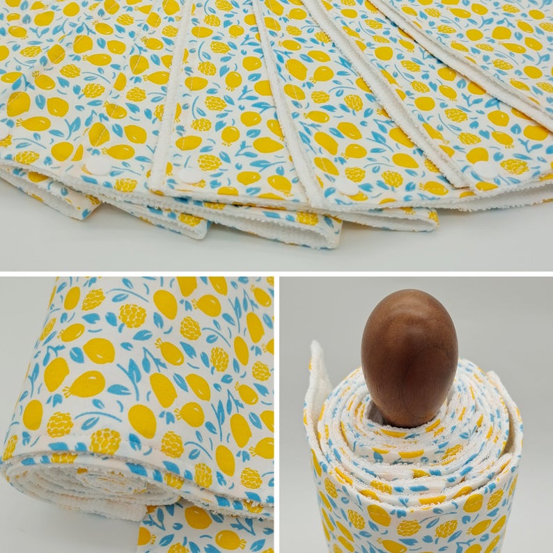 Reusable Unpaper Towels — Yellow Fruit