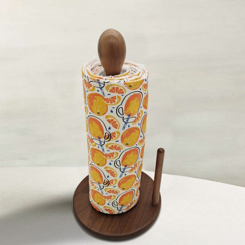 Reusable Unpaper Towels — Orange Fruit