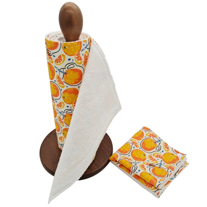 Reusable Unpaper Towels — Orange Fruit