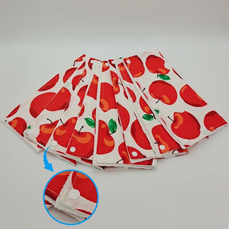 Reusable Unpaper Towels — Red Apple