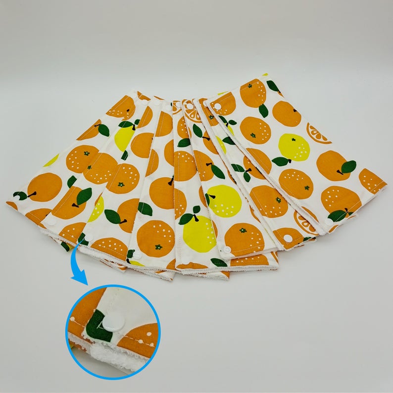 Reusable Unpaper Towels — Lemon and Orange