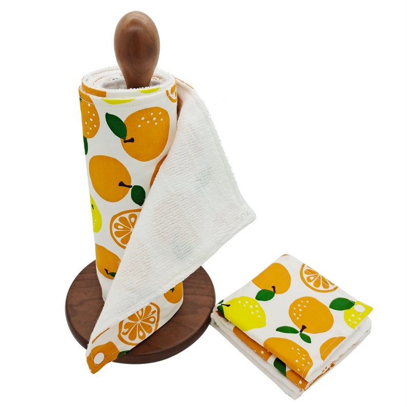 Reusable Unpaper Towels — Lemon and Orange