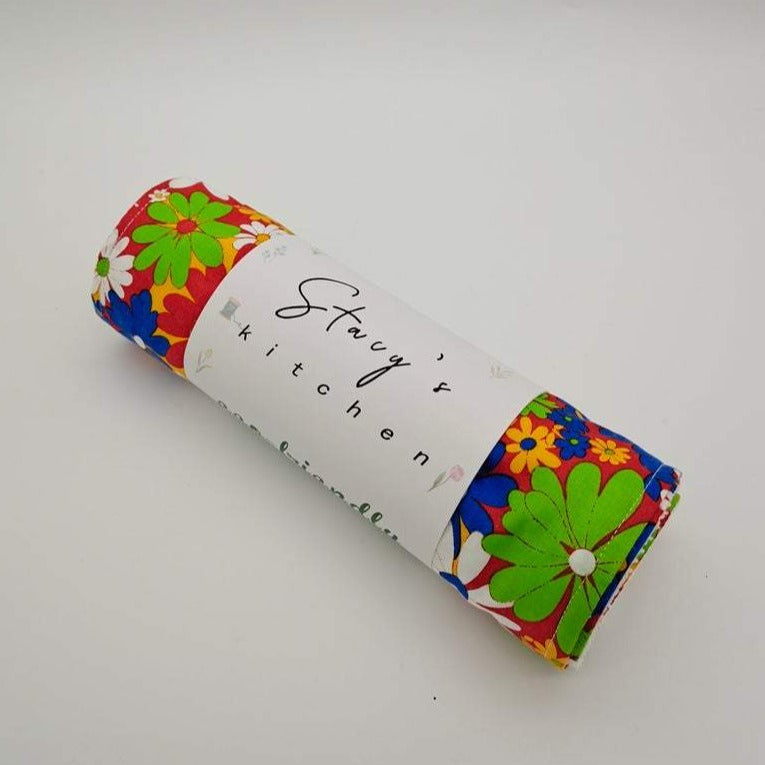 Reusable Unpaper Towels — Colorful Flowers