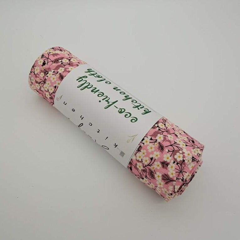 Reusable Unpaper Towels — Pink Flowers