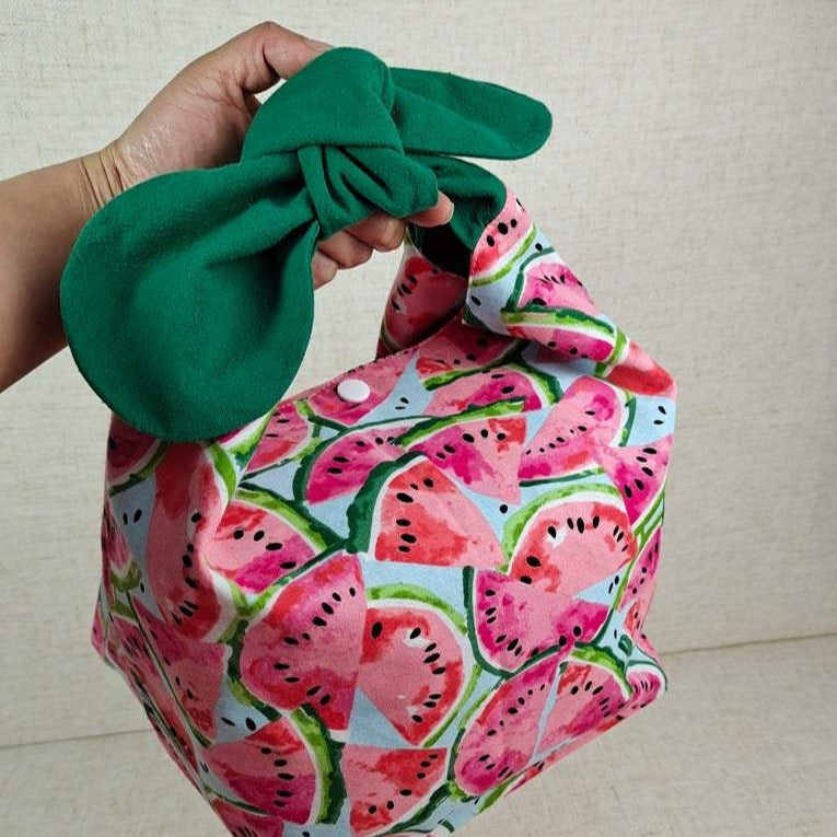 Watermelon Cotton Bento Lunch Bag