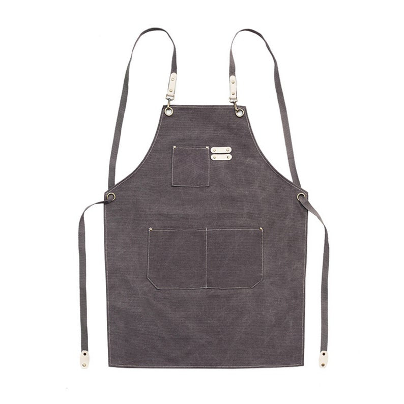 Gray Denim Apron