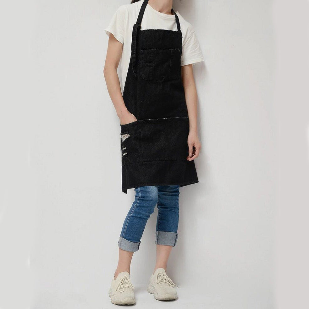 Black Denim apron