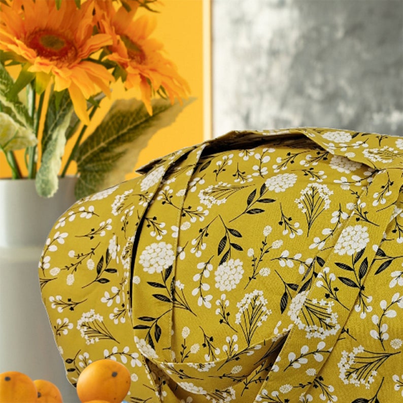 Yellow Dandelion Oversized Bag 100% Cotton