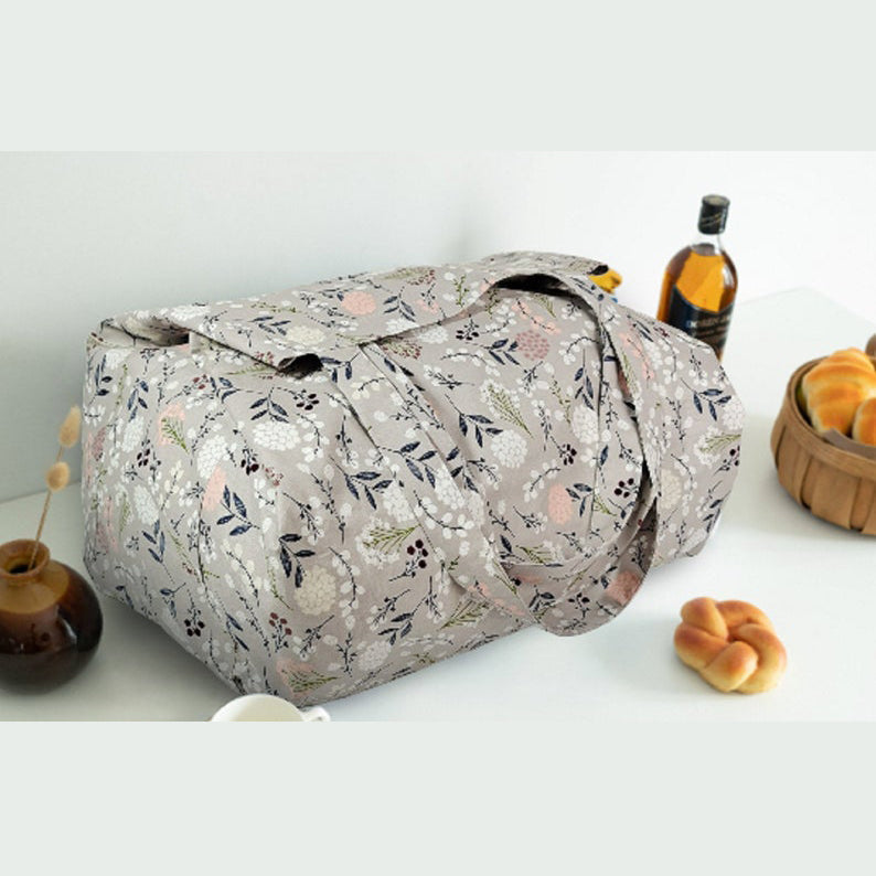 Grey Dandelion Oversized Bag 100% Cotton