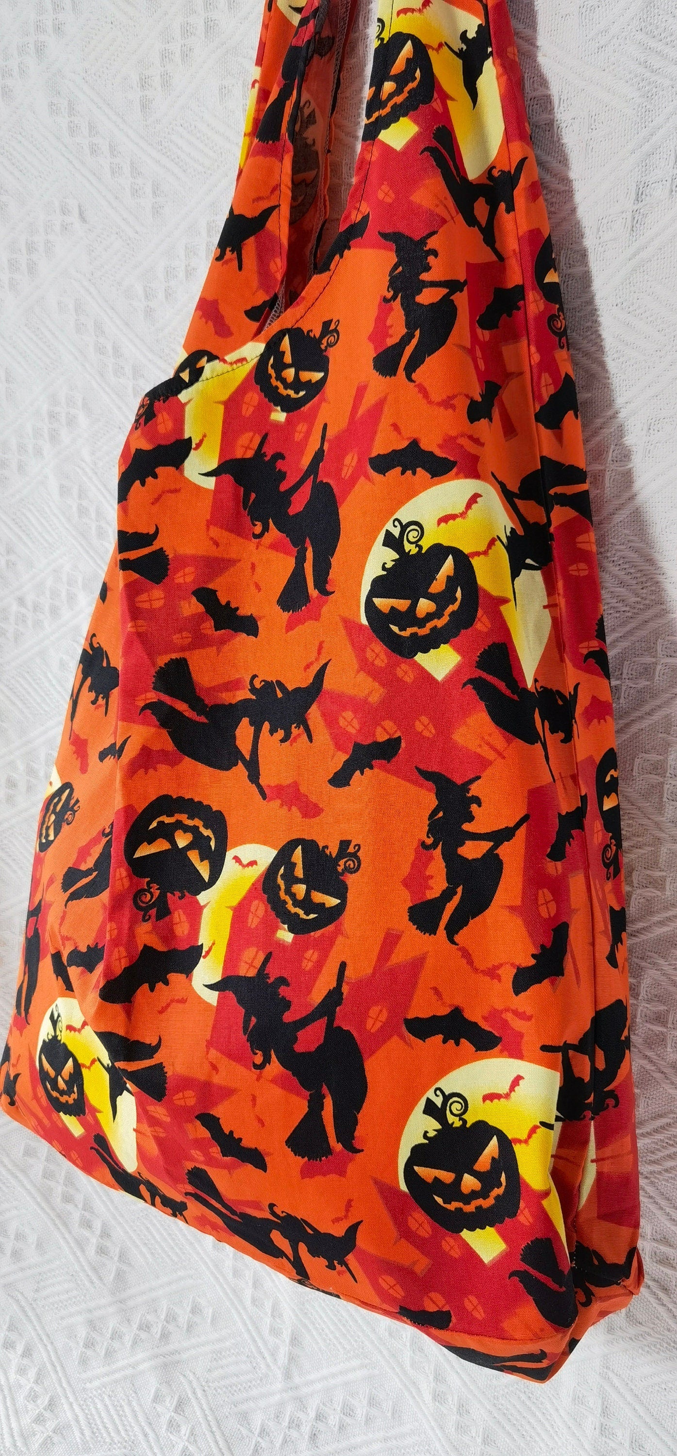 Halloween Bat Pack  tote bag, linen tote bag, market bag, linen bag, adjustable bag  travel bag，beach bag