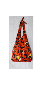 Halloween Bat Pack  tote bag, linen tote bag, market bag, linen bag, adjustable bag  travel bag，beach bag