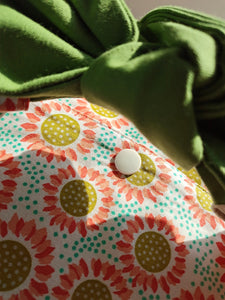 Sunflower Reusable   lunch bag bento bag, zero waste , Eco Friendly  lunch box cloth School Gift for Kids women